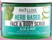 Bioluxe Naturals مقشر الوجه والجسم بالأعشاب بالألوفيرا والنعناع
