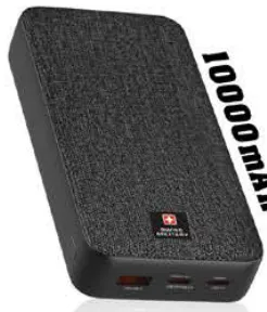 Swiss Military Power Bank 2C1A-PD; 10000mAh