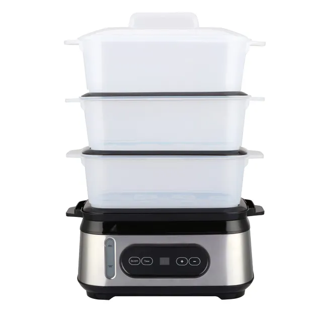 Ikon Food Steamer IK-DFS140, Digital control, LCD display, Timer Setting, Boil Dry Protection
