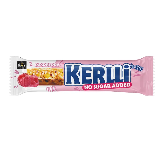 Cereal bar KERLLI with raspberry flavor no sugar added
