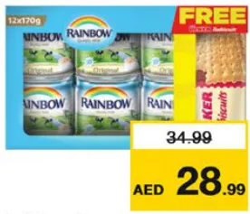Rainbow Evaprtd MilkVitaD + Biscuit