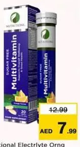 Nutritionl Nutritional Electrlyte Tab Orng Flvr