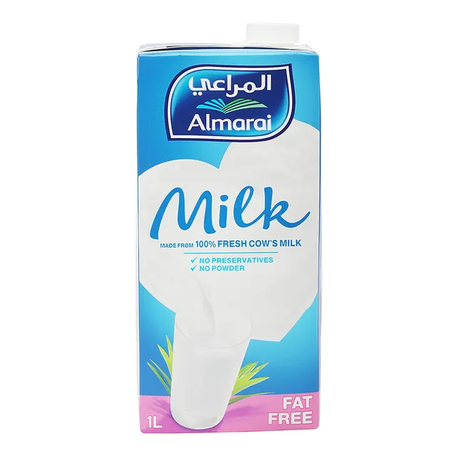 Almarai Uht Milk Rcm Fat Free Screw Cap With Vitamin