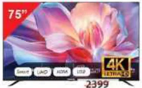 Nikai تلفاز ذكي 4K Nik75Google1