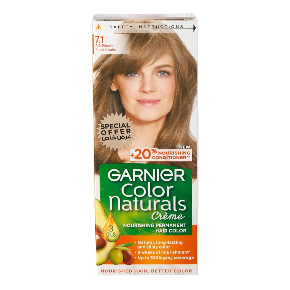 Garnier 7.1 أشقر رمادي Colour Naturals Cr塾e