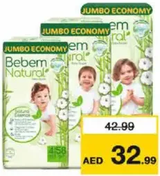 Bebem Natural Diaper Jumbo Pack Assorted