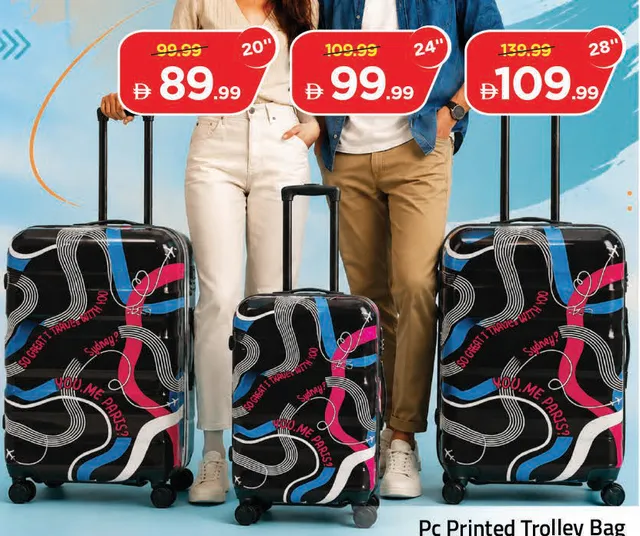 Pc Printed Trolley Bag