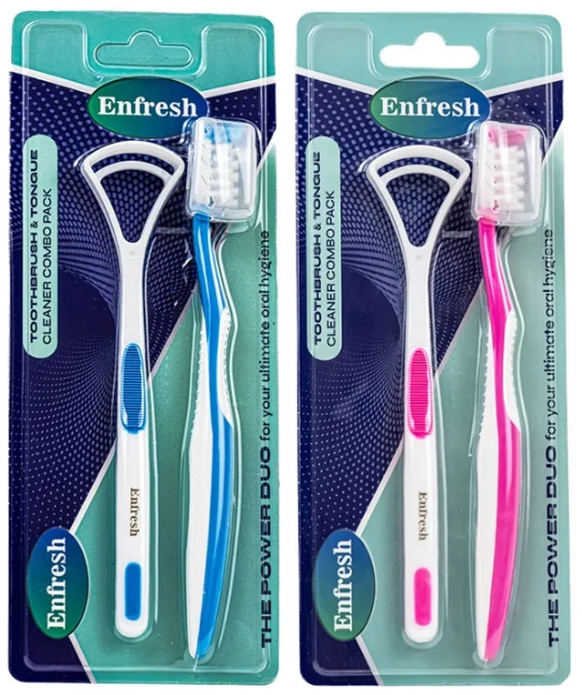 Enfresh Tongue Cleaner + Toothbrush