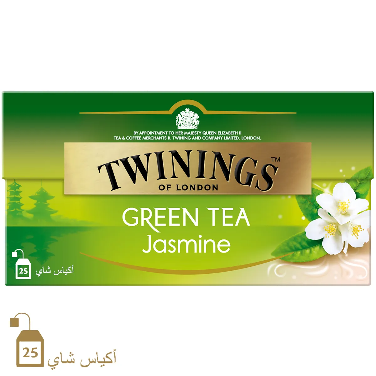 TWININGS GOLDLINE شاي أخضر بالياسمين أكياس شاي 25S X1.