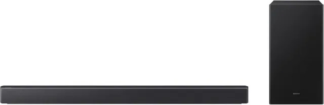 samsung B-series Soundbar, B450F, 2.1 ch, Subwoofer, 2.1ch Sound, Dolby Audio/DTS Virtual:X, Bass Boost, Adaptive Sound, HW-B450F/ZN (2025 - Version)