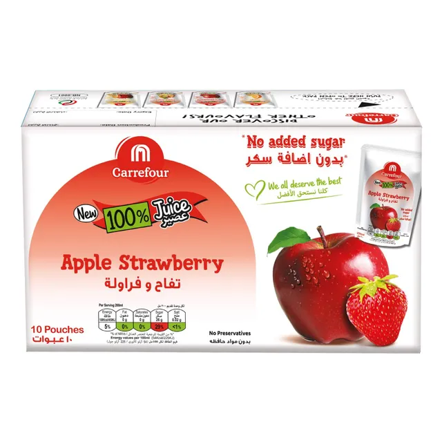 Carrefour Apple Strawberry Juice