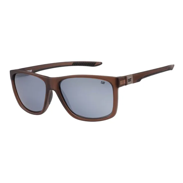 Caterpillar Caterpiller Unisex Polarised Rectangle Sunglasses, CTS-8027-103P