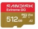 Sandisk بطاقة Extreme GO microSD UHS-I سعة 512Gb