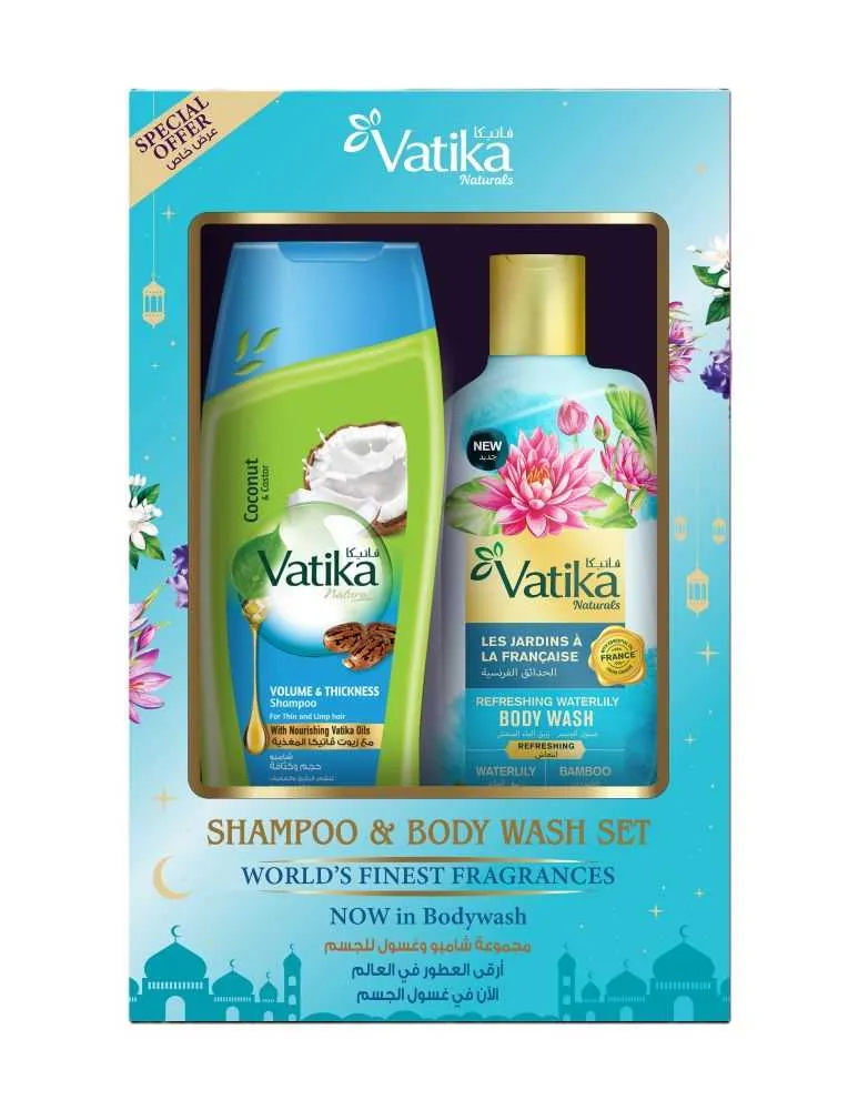 Vatika شامبو للكثافة والحجم + غسول للجسم