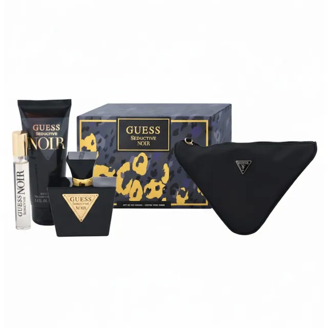 Guess Seductive Noir Set For Women, Eau De Toilette, Body Lotion, MINIWith Pouch