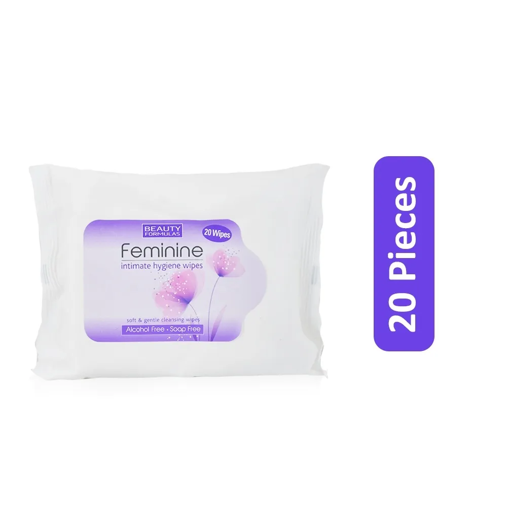 Feminine مناديل النظافة الشخصية للمناطق الحساسة - 20 Pieces