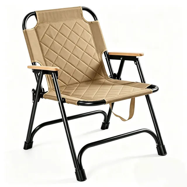 Royal Relax Cotton-Filled Foldable Kermit Chair, Khaki, 2026029