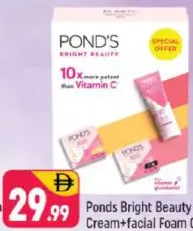 Pond'S Bright Beauty Day Cream+facial Foam Gift Pack