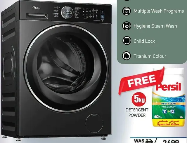 Midea Front Load Washer & Dryer 13/9kg MF210D130WBT-AE