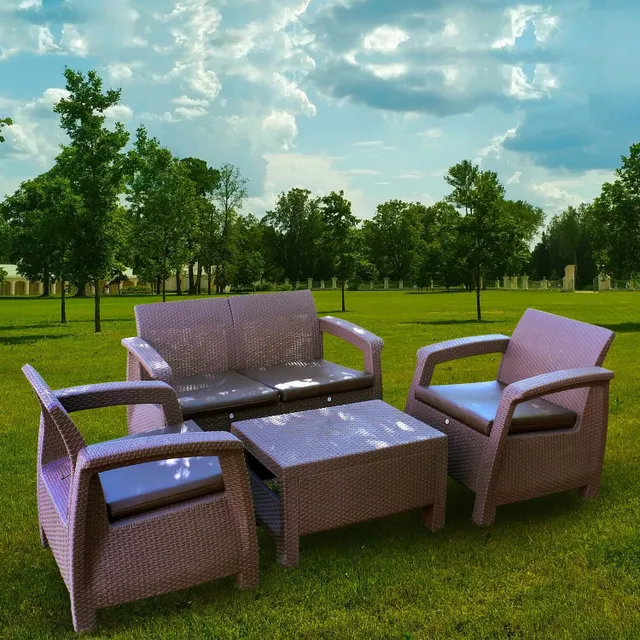 Namson Plastic Furniture 4pcs Set 32742 Assorted Colors