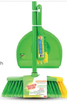 Scotch-Brite Indoor Broom With Dustpan Assorted