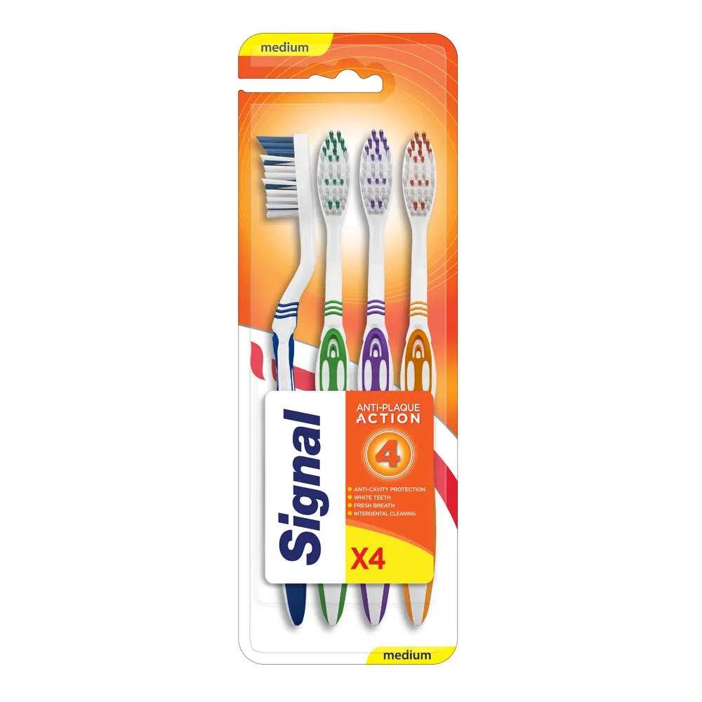 Signal فرشاة أسنان Trident - 4 Pcs