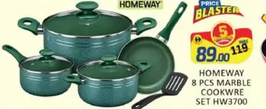 Homeway Marble Cookware Set HW3700