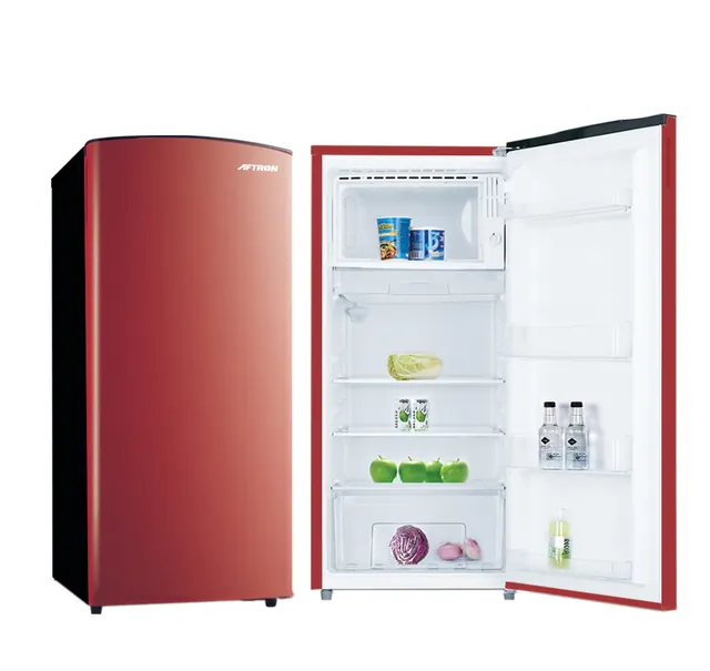 aftron Net Capacity Single Door Refrigerator, Red, AFR221RO