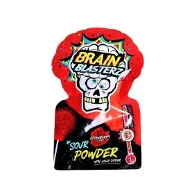 Brain Blasterz مسحوق حامض مع مصاصة للتغميس