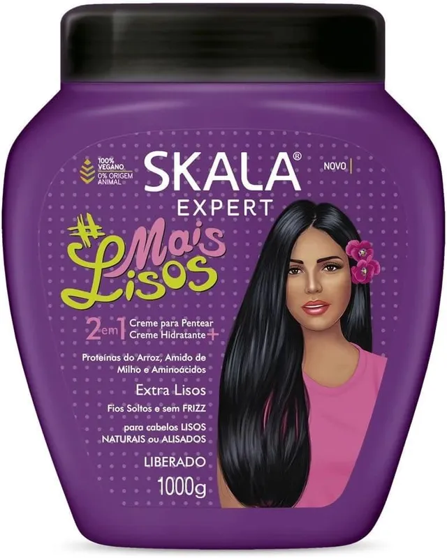 Scala Expert Mais Lisos Moisturizing Hair Cream And Conditioner With Rice Proteins