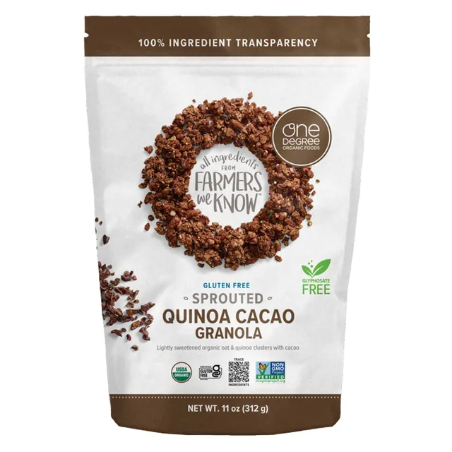 One Degree Qnua & Caco Granola