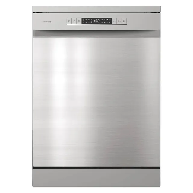 Hisense 13 Place Settings Freestanding Dishwasher With Standing HS622E90X Silver