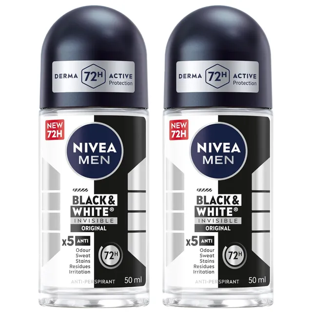 Nivea Men Roll On Black & White Invisible Clear