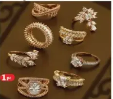 Fakhree خاتم ذهبي للنساء