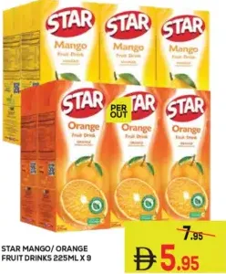 Star مشروبات فواكه برتقال/مانجو