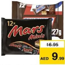 Snickers/Mars Minis Chocolate