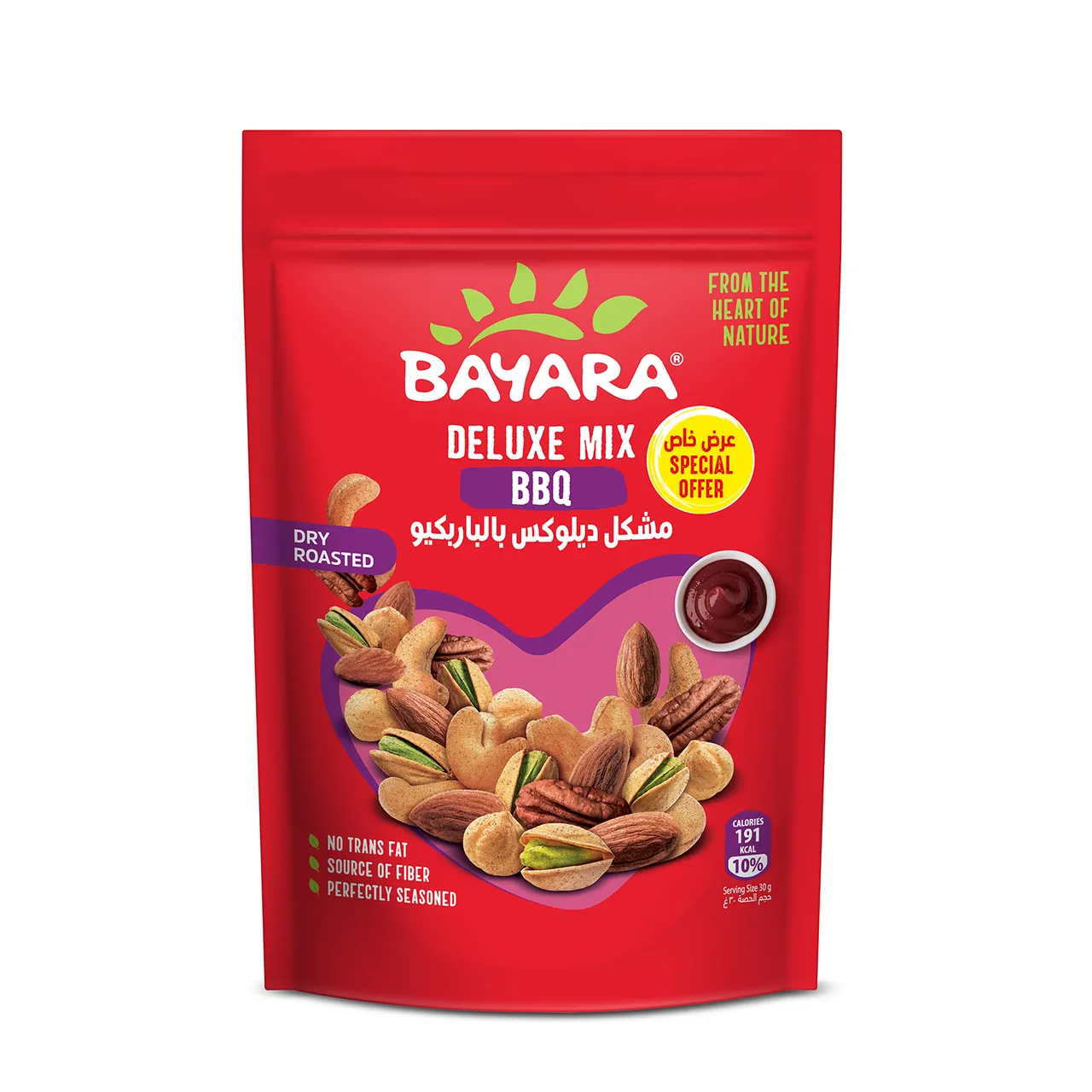 Bayara بايارا تشكيلة مكسرات فاخرة بنكهة الباربيكيو