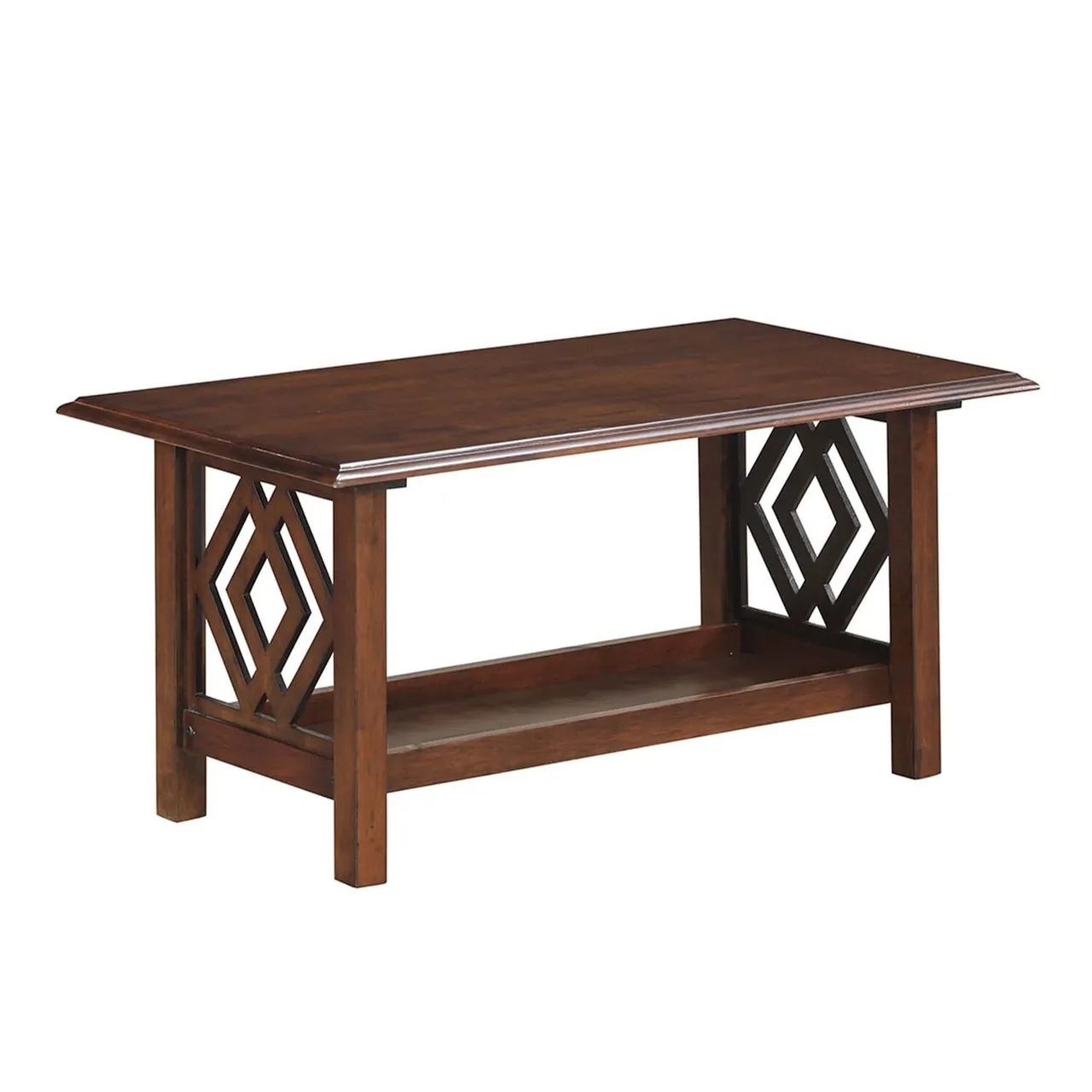 Maple Leaf Home طاولة قهوة Maple Leaf Zari مقاس W90xD50xH45cm، CT1232Walnut