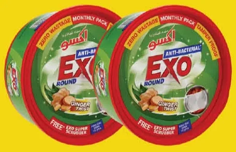 Exo صابون غسيل الأطباق قالب دائري