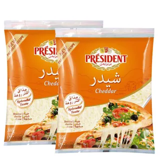 President جبنة شيدر مبشورة