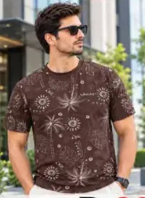 Men's Graphics slim T-shirt Assorted