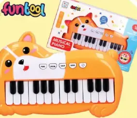 Funtool بيانو يعمل بالبطارية