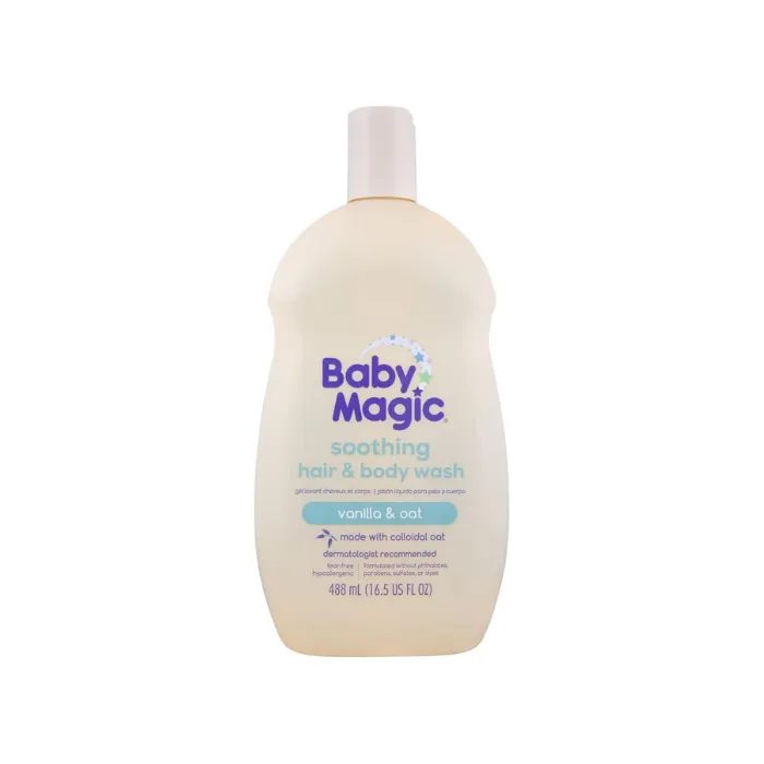 Baby Magic غسول مهدئ للشعر والجسم بالفانيليا والشوفان
