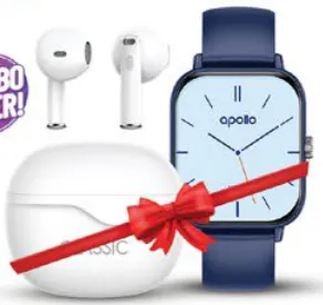 apollo Smart Watch + Earabuds Classic X-Cell W5