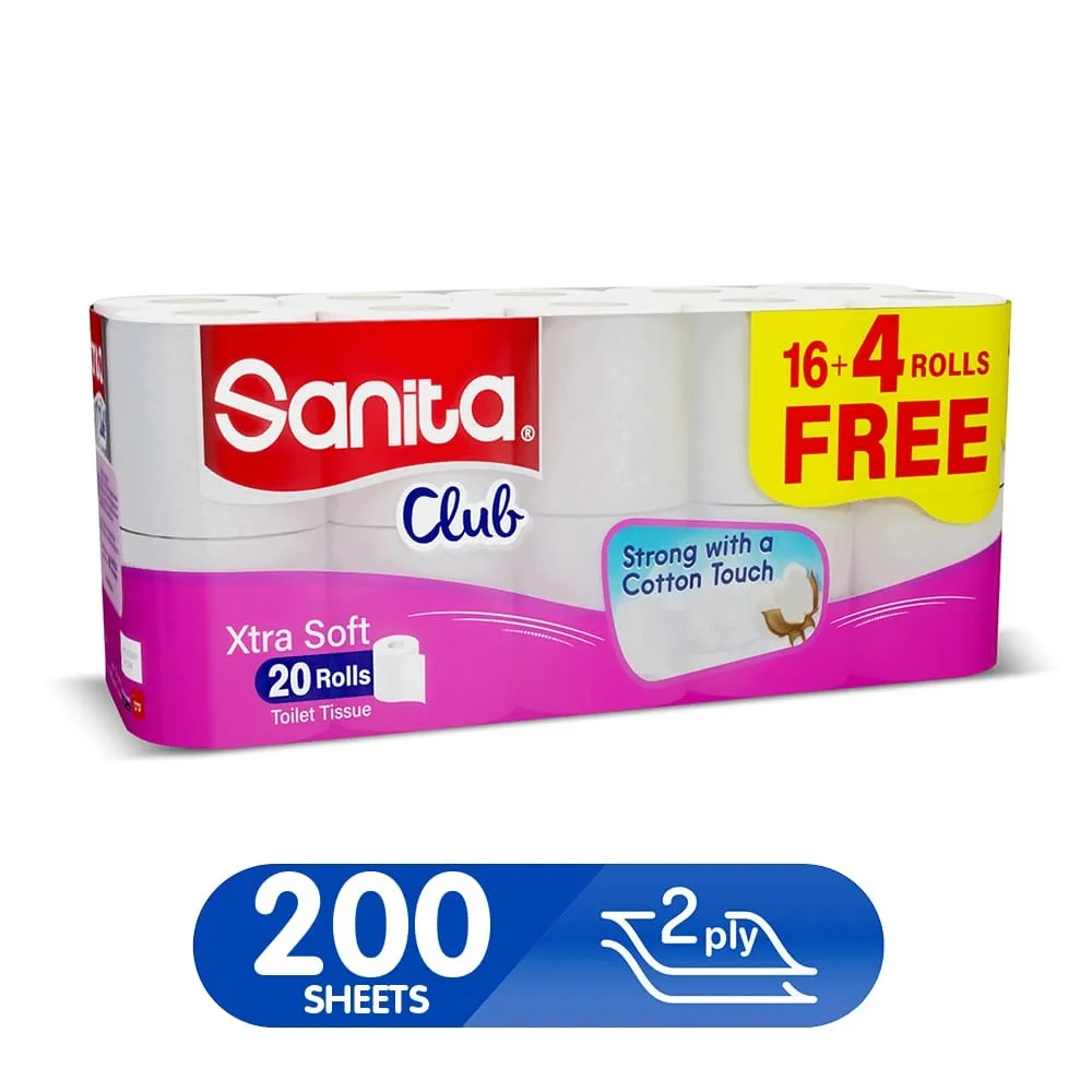 Napco مناديل تواليت 2ply عدد 16+4 Rolls