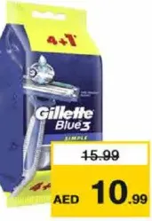 Gillette Blue3 Simple Dspsble Razor