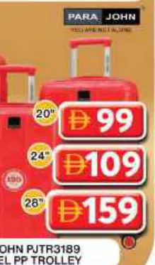 Para John 4 Wheel Pp Trolley PJTR3189