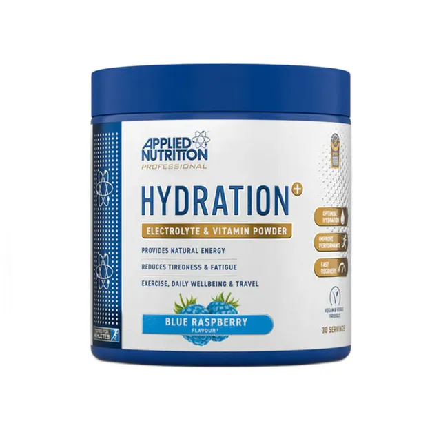applied nutrition Hydration+ Complete Electrolyte & Vitamin, Blue Raspberry