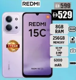 Redmi Mobile Phone 15C 8/256 GB