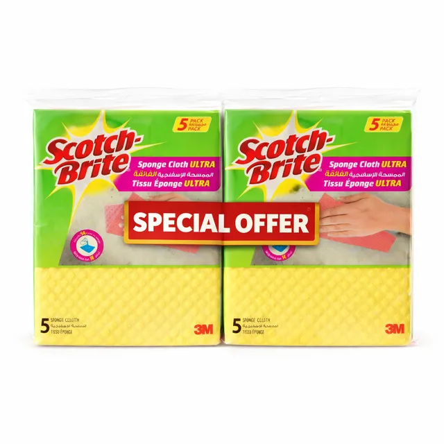 3M Scotch Brite Scotch Brite 3M Sponge Cloth Ultra - 2 x 5 Pcs
